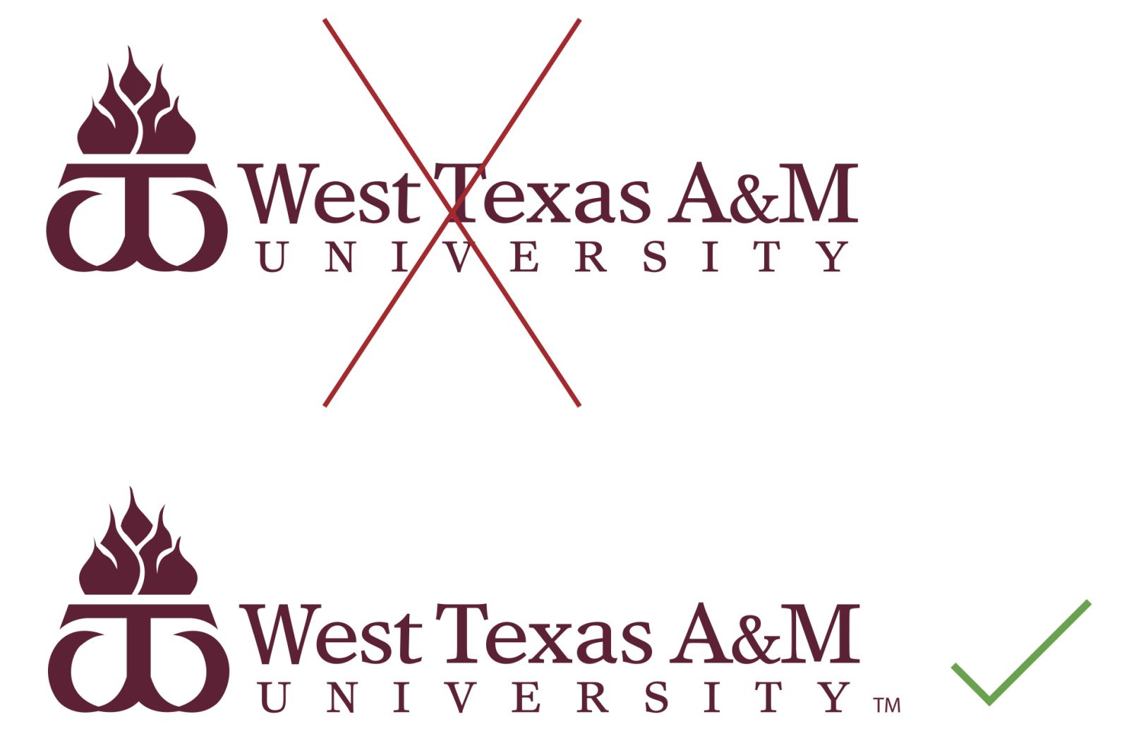 logo use example without the Trademark (TM) marker